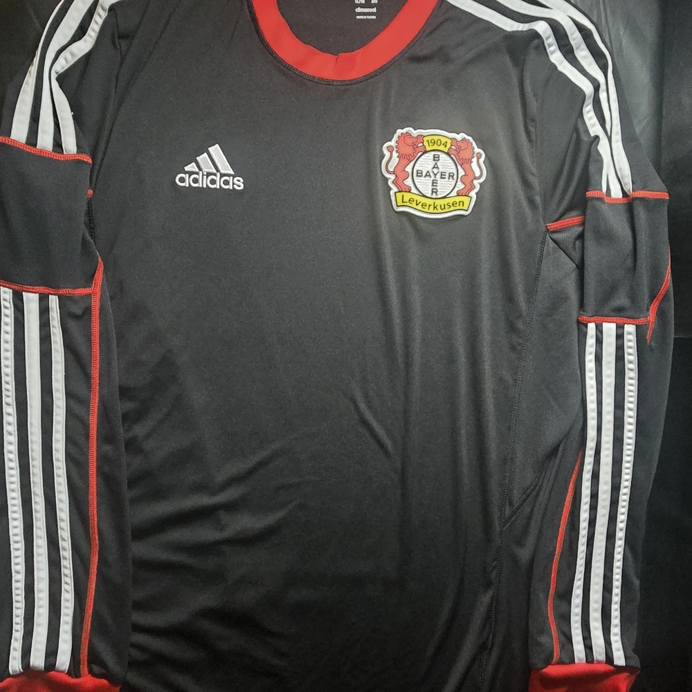 Adidas Bayer Leverkusen 2013-2015 Home Football Long Sleeve Shirt Match Mens XL